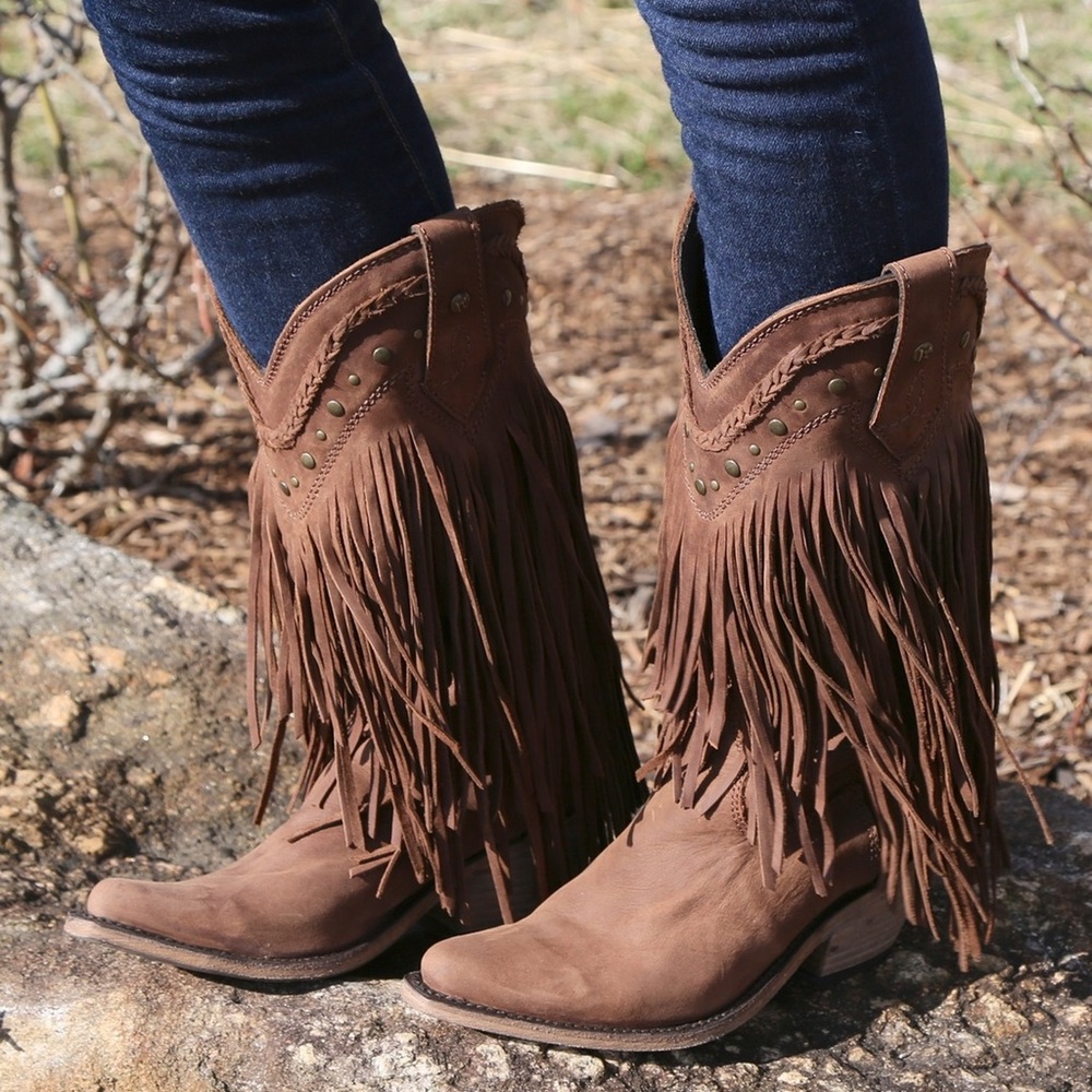 Liberty Black Fringe Boots